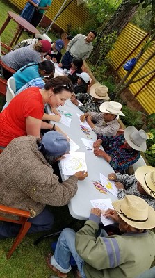 Coloring at the Adult Center